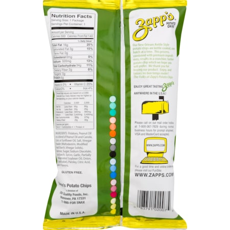 Zapps Potato Chips Zapp's Potato Chips Cajun Dill Gatortator Chips 5 oz., PK25 6024